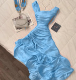 Ndyad Pink A-Line Chiffon Party Dresses HZ1024
