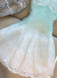 Ndyad Blue Tulle Unique Lace Strap Short Party Dresses Homecoming Dress HZ1024