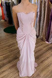 Ndyad Strapless Chiffon Mermaid Long Evening Dress HZ1024