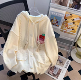 Ndyad loose hooded cardigan sweater HZ1024