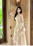 Ndyad Spaghetti Straps 16th Birthday Outfits Chiffon A-Line Short Prom Dresses Sweet Homecoming Dress HZ1024