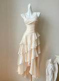 Ndyad Spaghetti Straps 16th Birthday Outfits Chiffon A-Line Short Prom Dresses Sweet Homecoming Dress HZ1024