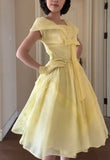 Ndyad Yellow A-Line Fashion Dress HZ1024