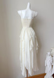Ndyad Spaghetti Straps Chiffon A-Line Short Prom Dresses Birthday Party Dress HZ1024
