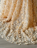 Ndyad Yellow A-Line Spaghetti Straps Tulle Applique Beading Wedding Dress Fairytale Long Prom Dresses HZ1024