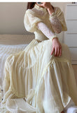 Ndyad Palace Style Lace Chiffon Prom Dresses Fairytale Birthday Evening Gowns HZ1024