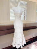 Ndyad Elegant 3D Flower Embroidery Spaghetti Straps Mermaid Birthday Party Dress HZ1024