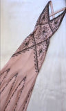 Ndyad V-neck Chiffon Sheath Beaded Prom Dresses HZ1024