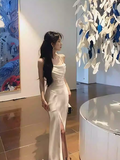 Ndyad Neck Satin Slip Dress HZ1024