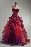 Ndyad Ombre Spaghetti Straps A-Line Layered Tulle Long Prom Dresses Formal Evening Gowns HZ1024