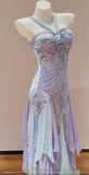 Ndyad Vintage Purple Halter Chiffon A-Line Beaded Prom Dresses Unique Evening Gowns HZ1024