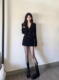 Ndyad Chanel style suit jacket + short skirt HZ1024