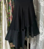 Ndyad Black V-neck Chiffon Short Prom Dresses Simple Party Dresses HZ1024