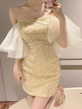 Ndyad party one shoulder princess dress HZ1024