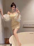 Ndyad party one shoulder princess dress HZ1024