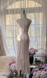 Ndyad Tender Pink Spaghetti Straps Mermaid Lace Chiffon Prom Dresses Birthday Party Dresses HZ1024