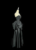 Ndyad Black Sweetheart Neck A-Line Taffeta Long Prom Dresses Elegant Formal Evening Gowns HZ1024
