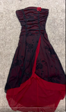 Ndyad Black Chiffon Strapless Bodycon Short Prom Dress Homecoming Dress HZ1024