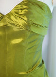 Ndyad Green Sweetheart Mermaid Satin Long Prom Dresses Formal Evening Gowns HZ1024