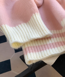 Ndyad style fake two piece polo neck Women's long sleeve sweater HZ1024