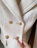 Ndyad style white thick wool suit skirt HZ1024