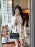 Ndyad style white thick wool suit skirt HZ1024