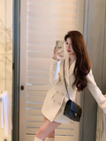 Ndyad style white thick wool suit skirt HZ1024
