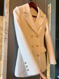 Ndyad style white thick wool suit skirt HZ1024