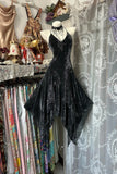 Ndyad Black V-neck A-Line Lace Short Prom Dresses Sweetheart Homecoming Dresses HZ1024