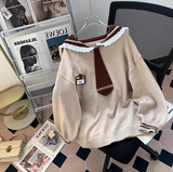 Ndyad Collar Preppy Pullover HZ1024