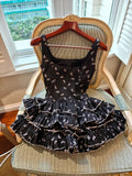 Ndyad Black Square Neck A-Line Satin Short Prom Dresses Cocktail Party Dress HZ1024