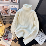 Evafashion high collar thick sweater HZ1024