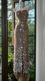 Ndyad Halter Neck Sheath Sequin Long Prom Dresses Formal Elegant Evening Gowns HZ1024