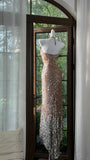 Ndyad Halter Neck Sheath Sequin Long Prom Dresses Formal Elegant Evening Gowns HZ1024