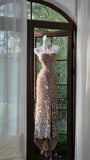 Ndyad Halter Neck Sheath Sequin Long Prom Dresses Formal Elegant Evening Gowns HZ1024