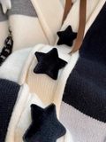 Ndyad patchwork loose knitted cardigan HZ1024