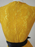 Ndyad Yellow Jewel A-Line Lace Short Party Dress HZ1024