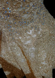 Ndyad Gold Sweetheart Neck A-Line Tulle Sequin Short Prom Dresses Sweet 16 Dress HZ1024