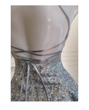 Ndyad Silver Halter Neck A-Line Sequin Short Prom Dresses Formal Evening Gowns HZ1024