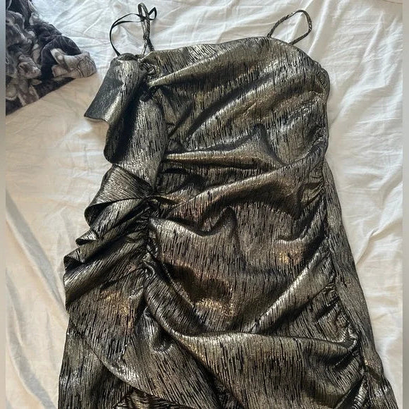 Ndyad Black Gold Strapless Bodycon Short Party BirthdayDresses Sexy Homecoming Dresses HZ1024
