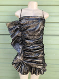 Ndyad Black Gold Strapless Bodycon Short Party BirthdayDresses Sexy Homecoming Dresses HZ1024