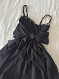 Ndyad Black Thin Strap A-Line Short Prom Dresses Birthday Party Dress HZ1024