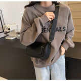Ndyad cloth shoulder saddle bag wide-band messenger bag HZ1024