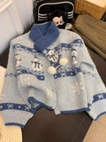 Ndyad Outfit Fair Isle Mohair Sweater HZ1024