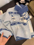 Ndyad Outfit Fair Isle Mohair Sweater HZ1024