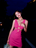 Ndyad V-neck Sheath Fashion Party Dress Sweet Homecoming Dress HZ1024