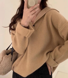Ndyad and winter lapel raccoon fleece sweater HZ1024