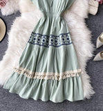 Ndyad V Neck Short Dress Fashion Dress HZ1024