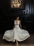 Ndyad V-neck A-Line Satin Polka Dot Short Party Dress, Sweet 16 Dress HZ1024