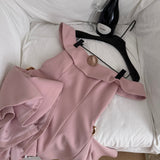 Ndyad Off Shoulder A-Line Short Outdoor Party Dress, Pink Sweet 16 Dress HZ1024